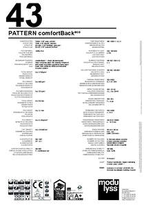 modulyss Pattern modul szőnyegpadló comfortBack eco - műszaki adatlap