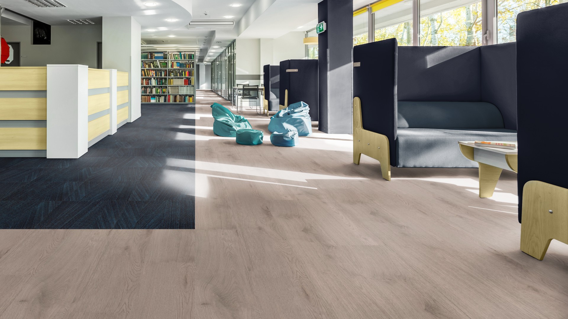 Milliken Change Agent LVT burkolat - Rootwork