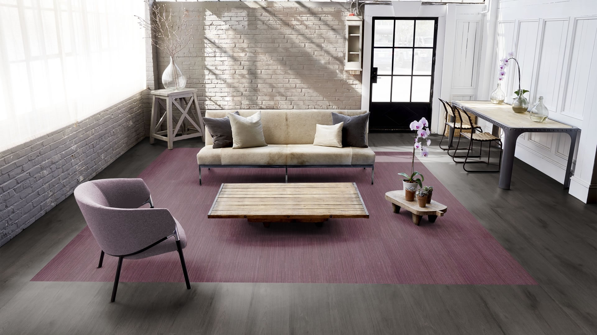 Milliken Change Agent LVT burkolat Rootwork
