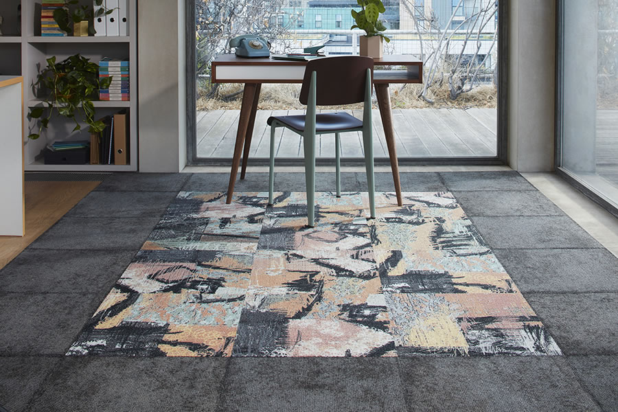 Milliken Comfortable Concrete Retold modul szőnyegpadló