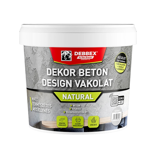 DEBBEX Dekor Beton Natural design vakolat - szürke