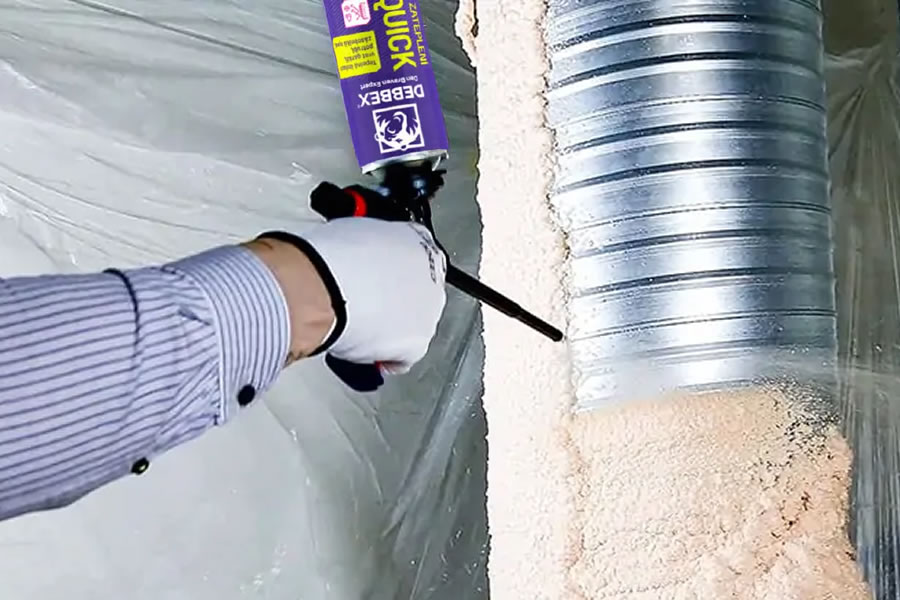 DEBBEX Thermo-Quick szórható szigetelő hab