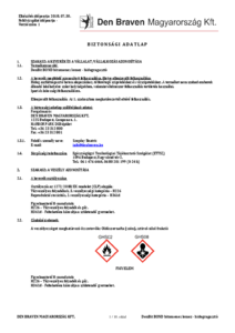 DenBit BOND bitumenes lemez hidegragasztó - biztonsági adatlap