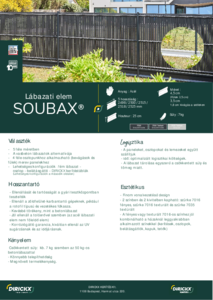 DIRICKX SOUBAX fém lábazati elem - részletes termékismertető