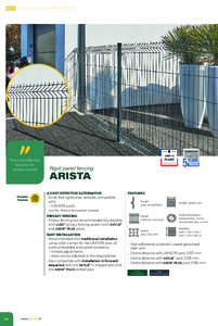 DIRICKX ARISTA táblás kerítések - részletes termékismertető