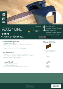 DIRICKX AXIS LINE oszlop - részletes termékismertető