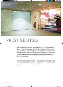 Domoferm Prestige UT6xx tűzgátló acélajtó - általános termékismertető