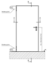 Domoferm Economy tűzgátló ajtó - nézet - CAD fájl