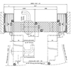 Domoferm Premium US6xx tűzgátló acélajtó - vízszintes metszet 2. - CAD fájl