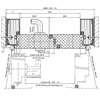 Domoferm Prestige UT6xx tűzgátló acélajtó - vízszintes metszet 2. - CAD fájl