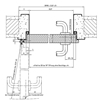 Domoferm Universal UT431 tűzgátló acélajtó - vízszintes metszet - CAD fájl