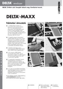 DELTA-MAXX tetőalátétfólia - alkalmazástechnikai útmutató