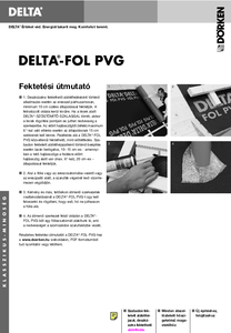 DELTA-PVG / DELTA-PVG PLUS tetőalátétfólia - alkalmazástechnikai útmutató