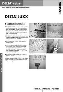 DELTA-LUXX párafékező fólia - alkalmazástechnikai útmutató