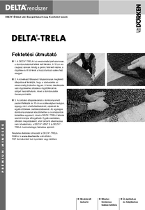 DELTA-TRELA / DELTA-TRELA PLUS szellőzőszőnyeg fémlemez fedéshez - alkalmazástechnikai útmutató