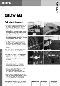 DELTA-MS dombornyomott lemez - alkalmazástechnikai útmutató