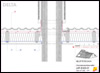 Kétszeres  kiszellőztetésű tetőszerkezet <br>
kémény oldalcsatlakozás - CAD fájl