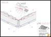 Kétszeres  kiszellőztetésű tetőszerkezet <br>
cserépléc síkjára fektetett vápakialakítás, segédléccel - CAD fájl