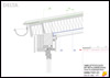 Nem szellőztetett tető fémlemez fedéssel <br> 
ereszképzés függesztett ereszcsatornával - CAD fájl