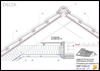 Egyszeres átszellőztetésű tető <br>
Alátéthéjazat teljes deszkázatú tetőkhöz <br>
gerinckialakítás fogópárig hőszigetelt tetőnél - CAD fájl