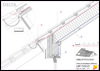 Egyszeres átszellőztetésű tető <br>
ereszkialakítás ereszbe csatlakozó alátéthéjazattal - CAD fájl
