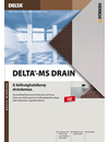 DELTA-MS DRAIN felületszivárgó lemez - általános termékismertető