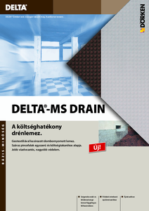 DELTA-MS DRAIN dombornyomott lemez - általános termékismertető