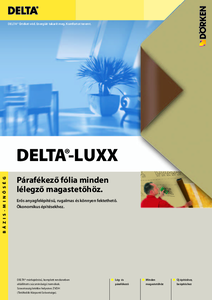DELTA-LUXX lég- és párazáró fólia - általános termékismertető
