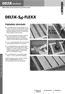 DELTA-Sd-FLEXX lég- és párafékező fólia - alkalmazástechnikai útmutató
