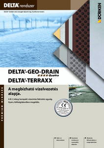 DELTA-GEO DRAIN QUATTRO felületszivárgó lemez - általános termékismertető