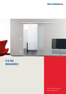 CS 80 Magneo tolóajtó automatika - műszaki adatlap