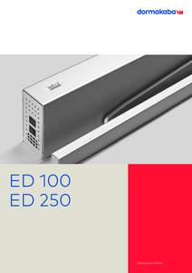 dormakaba ED 100/ED 250 nyílóajtó automatika - műszaki adatlap