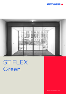 ST FLEX Green automata tolóajtó - műszaki adatlap