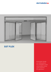 SST FLEX automata tolóajtó - műszaki adatlap