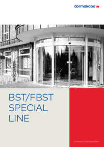 BST/FBST Special Line íves tolóajtók - műszaki adatlap