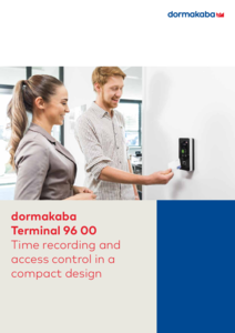 dormakaba Terminal 96 00 munkaidő nyilvántartó rendszer - részletes termékismertető