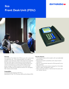 FDU (Front Desk Unit) szállodai beléptető rendszerek - részletes termékismertető