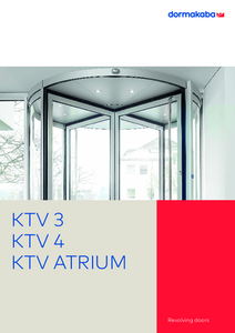 KTV ATRIUM forgóajtó - műszaki adatlap
