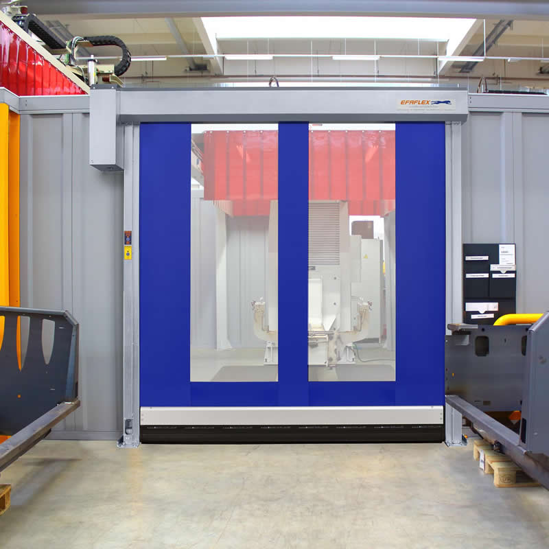 Efaflex SRT-L-MS gyorsmozgású gépvédelmi PVC feltekeredő kapu