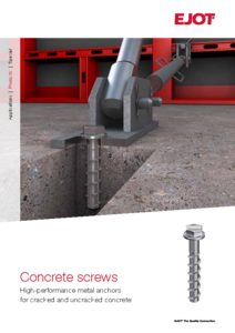 EJOT JC2 Plus betoncsavar - részletes termékismertető