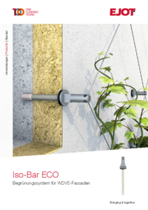 EJOT Iso-Bar ECO zöldhomlokzat rögzítőrendszer - részletes termékismertető