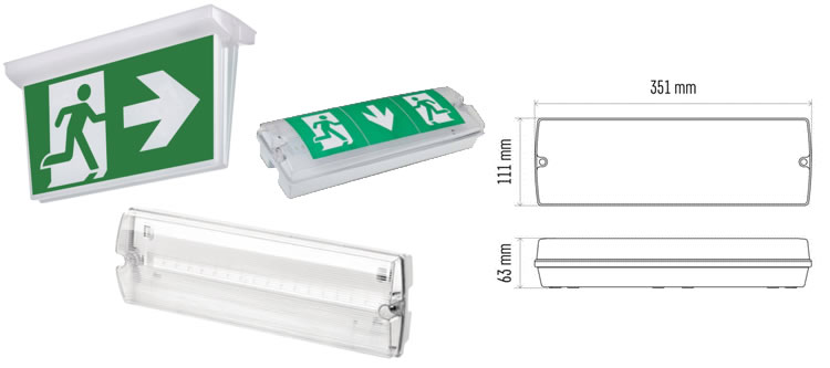ZN1110 LED vészvilágító lámpatest 