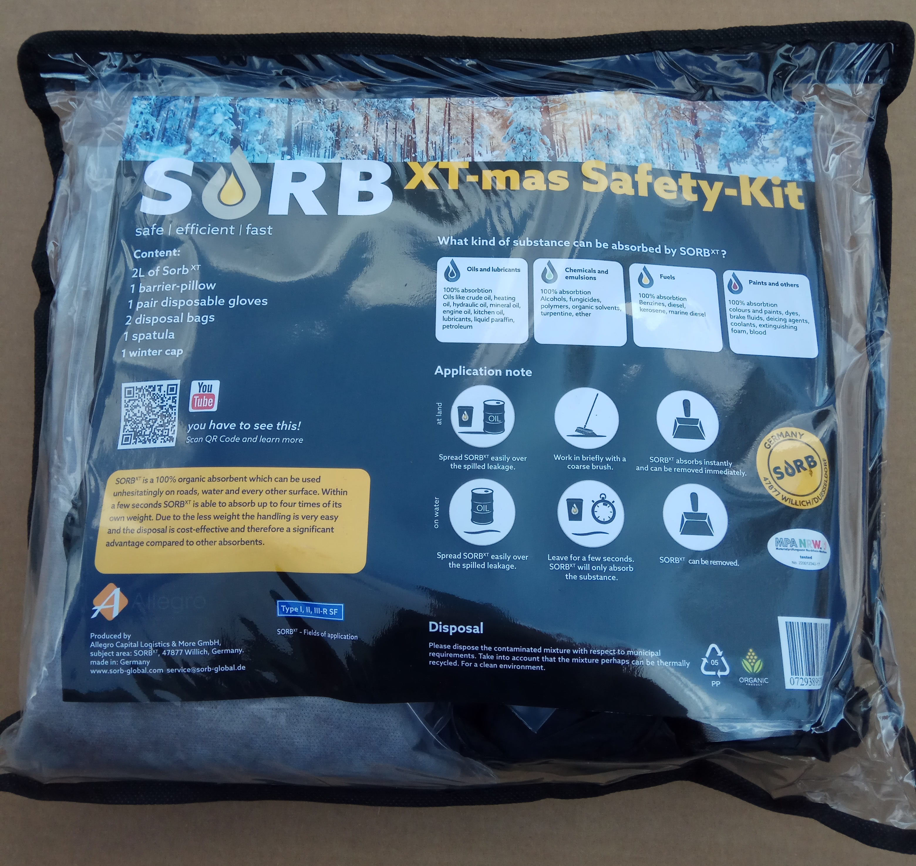 SORB XT olajmegkötő tőzeg