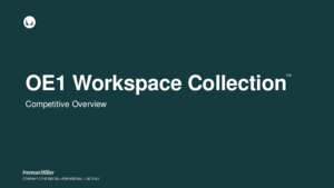 Herman Miller OE1 Workspace kollekció - általános termékismertető