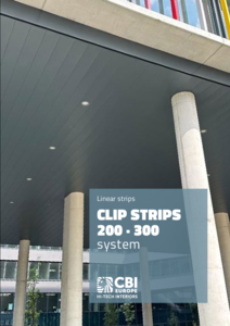 CBI Europe CLIP STRIPS sávos fém álmennyezet - általános termékismertető