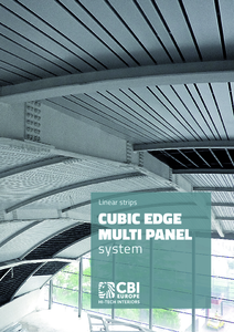 Cubic edge Multipanel sávos fém álmennyezet - részletes termékismertető