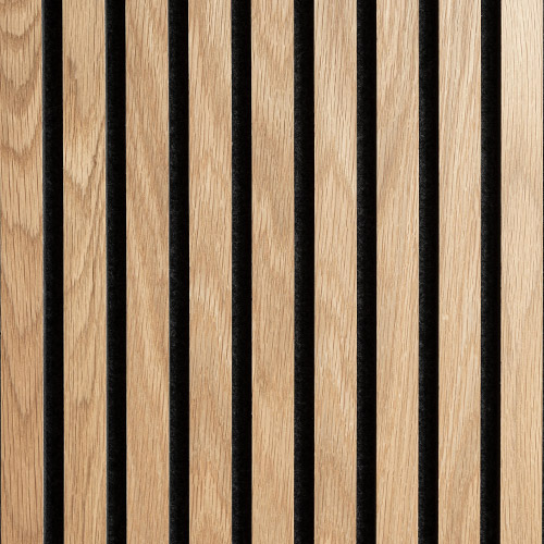 Gustafs Lamellow akusztikus panel - Amerikai tölgy panel / antracit filc egyenletes design