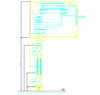 FTA 20 FBO harmonikaajtó függőleges nézetek - CAD fájl