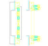 FTA 20 harmonikaajtó vízszintes nézetek  - CAD fájl