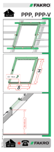 PPP-V preSelect - felnyíló-billenő tetőtéri ablakok	 - szerelési útmutató